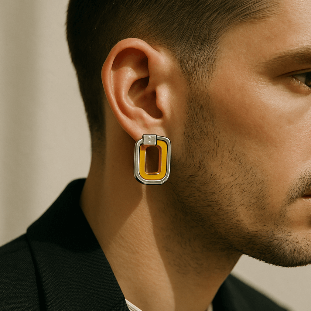 Boucle d’oreille homme : styles tendance 2025