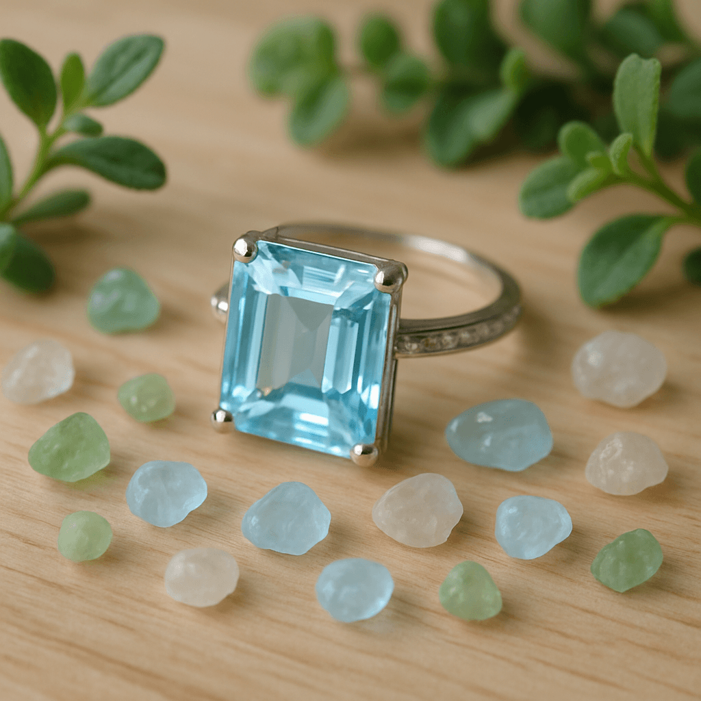 Bague Aigue Marine : Guide Complet pour Choisir Votre Bague Idéale